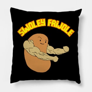 Swoley Frijole the bodybuilding bean Pillow