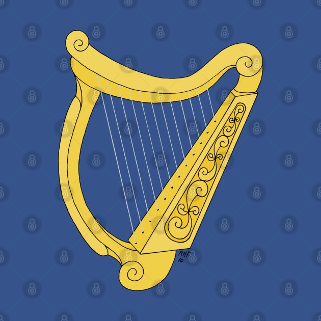 Irish Harp by AzureLionProductions