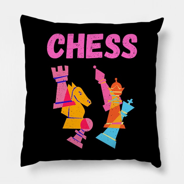 chess Pillow by William Faria