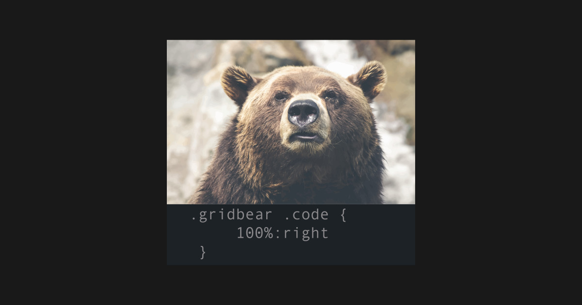 Grid Bear Codes Coder Sticker TeePublic