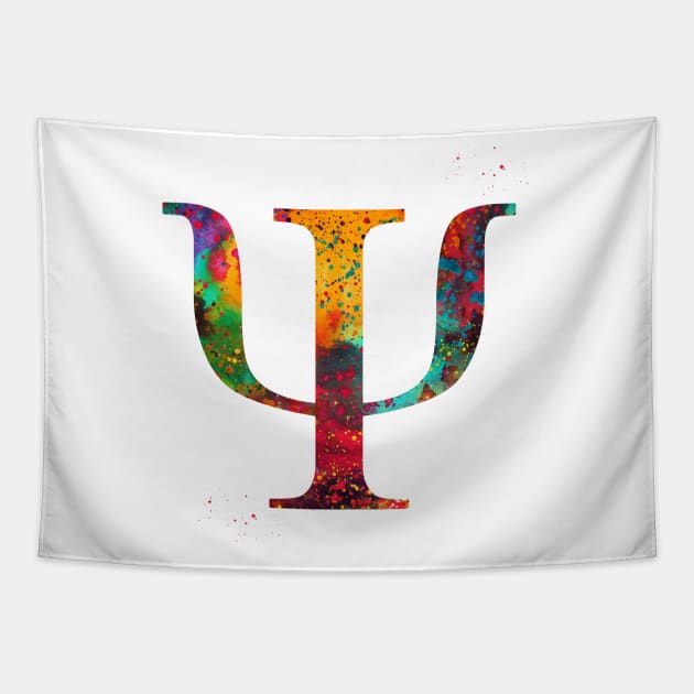 Psychology symbol Tapestry by erzebeth