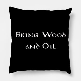 Bring Wood And Oil Pillow