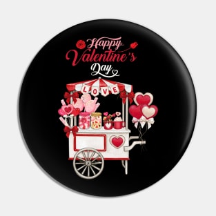 Heart Balloon Happy Valentine's Day Pin