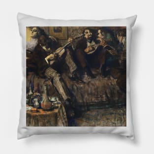 Bohème (1910) painting in high resolution by Leo Gestel Pillow