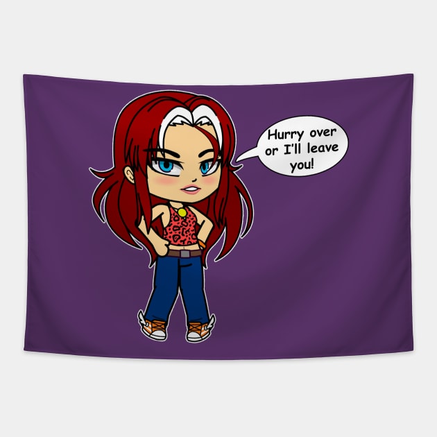 Crazy Taxi Gena in Gacha Club Style Tapestry by ParaholiX