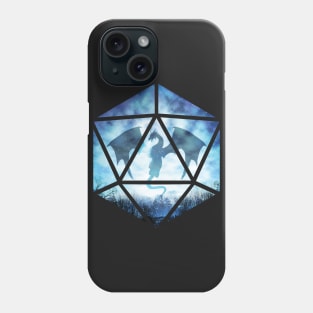 Blue Ice Dragon D20 Phone Case