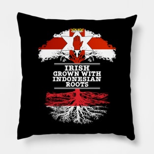 Northern Irish Grown With Indonesian Roots - Gift for Indonesian With Roots From Indonesia Pillow
