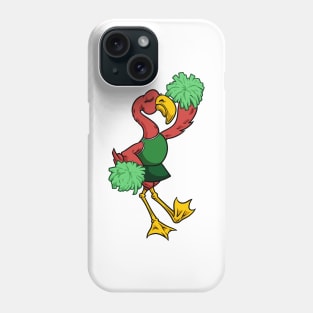 Cartoon Cheerleader Flamingo Phone Case