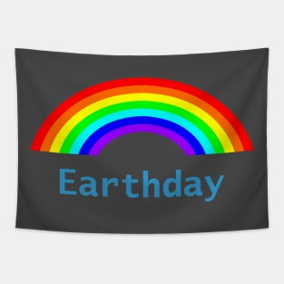 Earthday Rainbow for Earth Day Tapestry