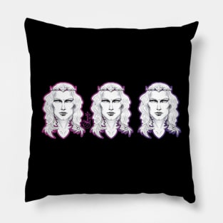 Fairy King Pink Purple Violet Pillow