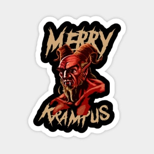 Merry Krampus Magnet