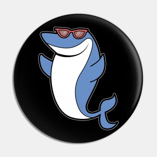 Shark Sun Glasses Pin