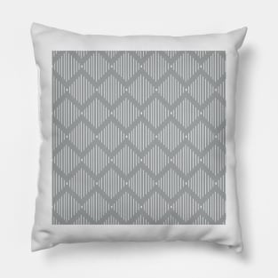 Grey zig zag pattern Pillow