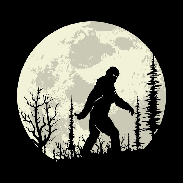 Full Moon BigFoot by Mercado Graphic Design