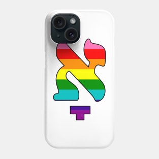 Komets Alef ("Retro 8" Pride Colors) Phone Case
