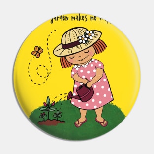 The cute and happy gardener Pin