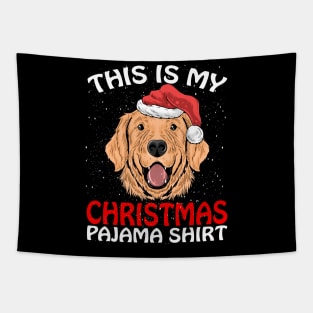 This is my Christmas Pajama Shirt DOG Santa Tapestry