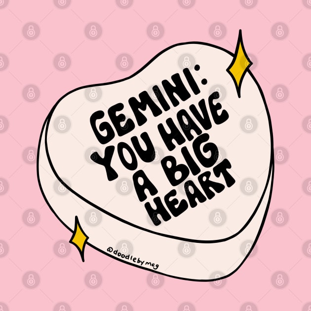 Gemini Conversation Heart by Doodle by Meg