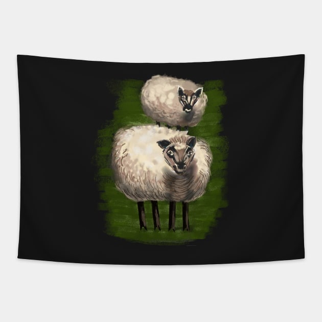 WELSH SHEEP Tapestry by MarniD9