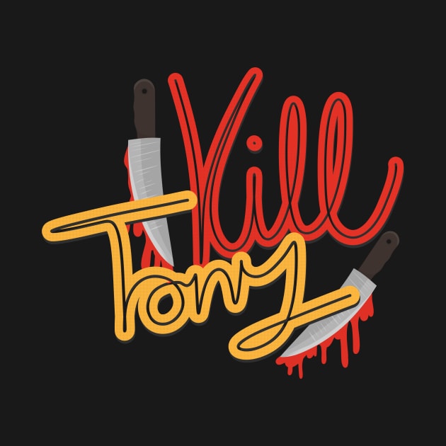 Kill Tony Podcast Handwritten Design With Knives by Ina