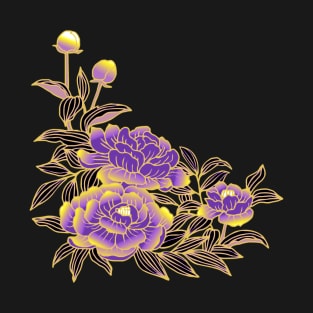 Nonbinary Pride Peony Art T-Shirt