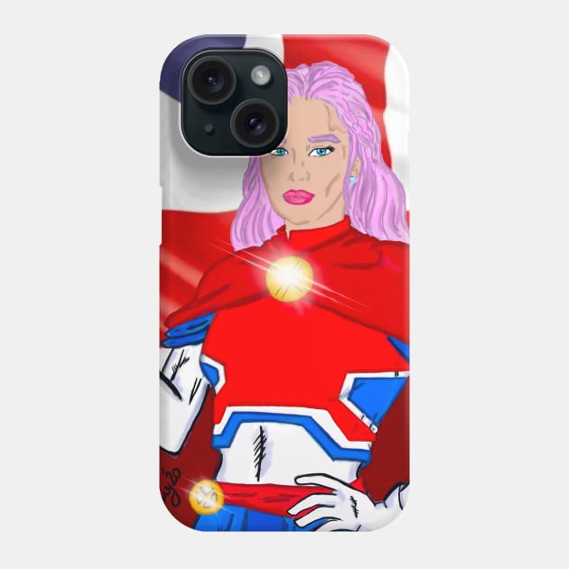 Captain Britain Phone Case by The Miseducation of David and Gary