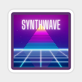 Synthwave Triangle Outrun Magnet