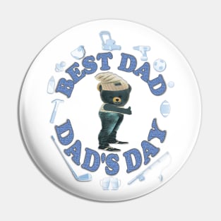 Father's Day. Best Dad. Dad's Day Pin