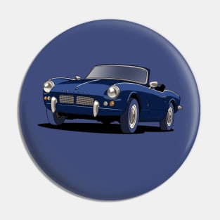 Dark Blue Triumph Spitfire Pin