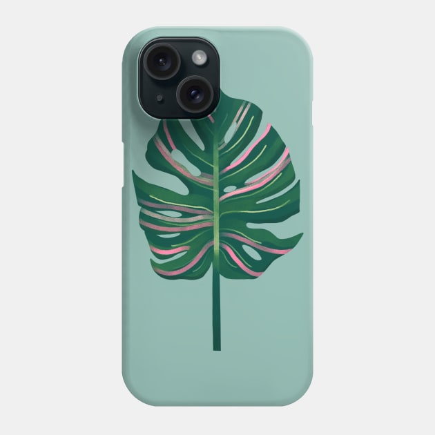 Monsteria Leaf Phone Case by tangerinetane