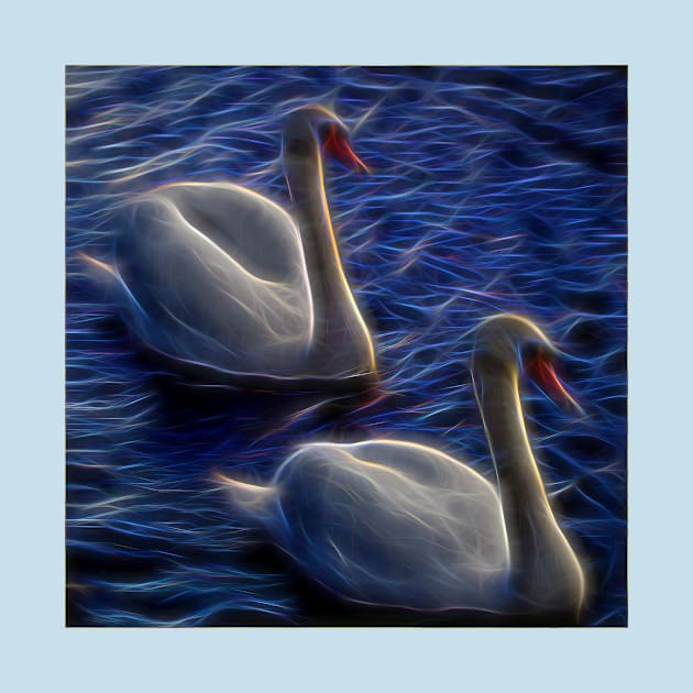 Electric swans by Violaman