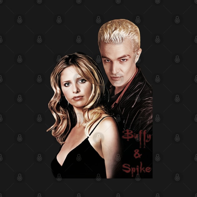 Buffy & Spike by CharXena