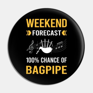 Weekend Forecast Bagpipe Bagpipes Bagpiper Pin