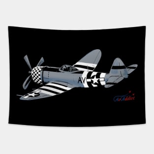 American Warbird Vintage Aircraft Tapestry