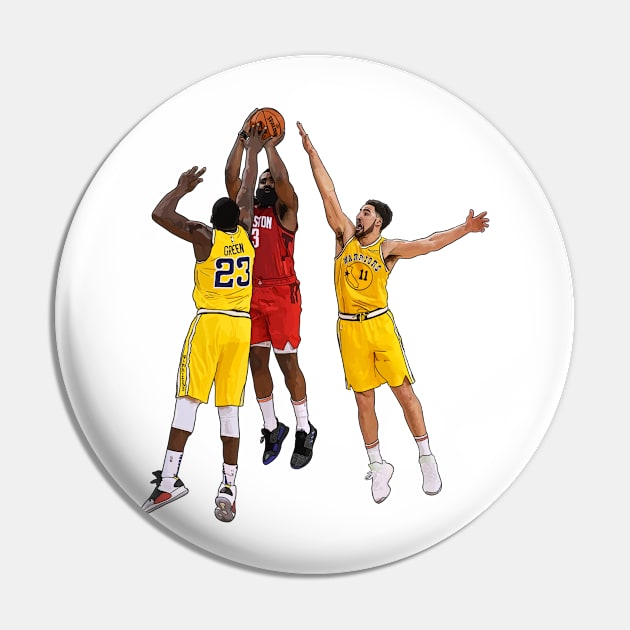 Houston Rockets’ James Harden Golden State Game Winner Pin by ActualFactual