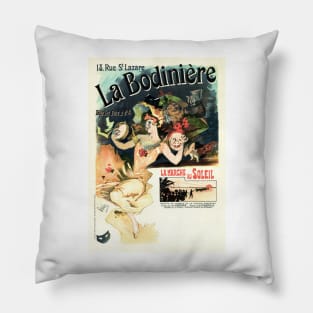 LA BODINIERE Theatre Musical Dance Performance French Art by Jules Cheret Pillow