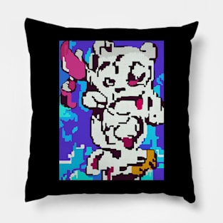 Abstract White Tiger Pillow