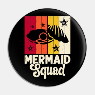 Mermaid Squad T Shirt For Women Men Pin