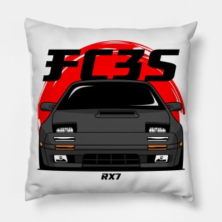 Black FC RX 7 Pillow