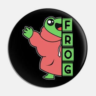 Funny Cool Frog Pin