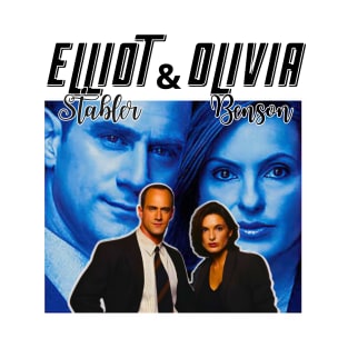 Vintage Elliot Stabler And Olivia Benson T-Shirt