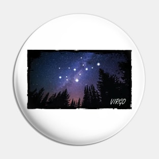 Zodiac Majesty Virgo Constellation Pin