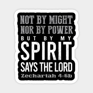 By My Power Says the Lord - distressed, Scripture Design Magnet