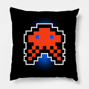 Orange Invader Pillow