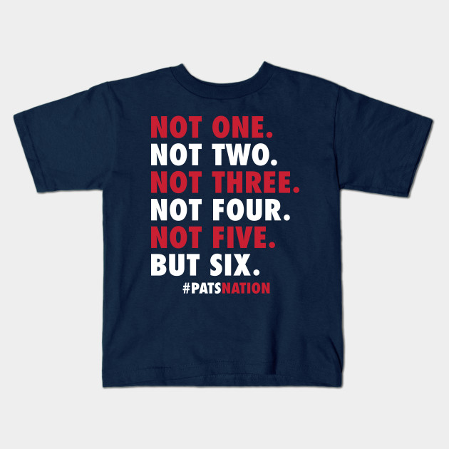 patriots 6 time champions shirt