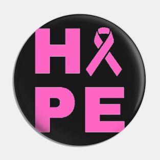 Hope Awareness Ribbon (Pink) Pin