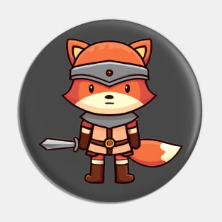 Fox Knight Pin