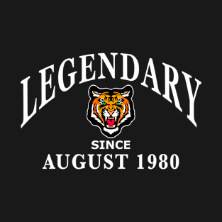 Legendary since August 1980 birthday gift idea T-Shirt