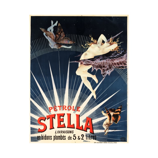 PETROLE STELLA Gasoline 1897 by Henri Boulanger Gray French Vintage Poster by vintageposters