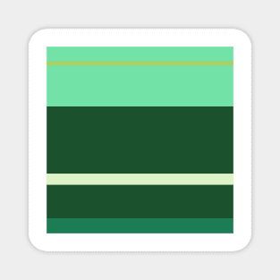 A marvelous combo of Dark Sea Green, Seafoam Blue, Tea Green, Cal Poly Pomona Green and June Bud stripes. Magnet